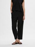 Selected COTTON HIGH WAISTED TROUSERS, Black, highres - 16094339_Black_003.jpg