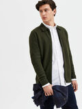 Selected KNITTED ZIP-UP CARDIGAN, Rosin, highres - 16086692_Rosin_008.jpg