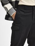 Selected 172 SLIM TAPERED FIT CARGOBYXOR, Black, highres - 16083951_Black_006.jpg