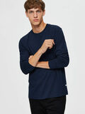 Selected RELAXED FIT LONG-SLEEVED T-SHIRT, Navy Blazer, highres - 16078605_NavyBlazer_008.jpg