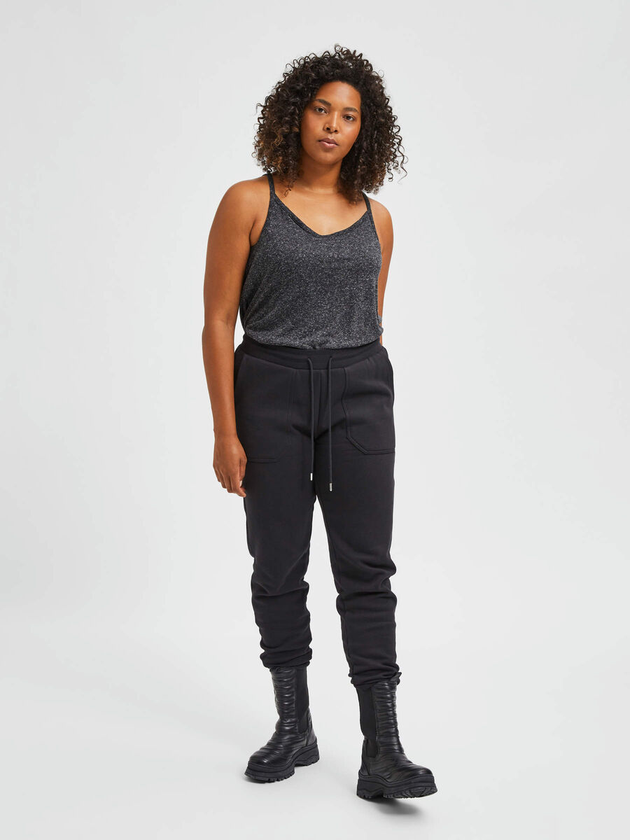 Selected CURVE SWEATPANTS, Black, highres - 16082452_Black_005.jpg