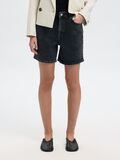 Selected HIGH-WAISTED BLACK DENIM SHORTS, Black Denim, highres - 16089483_BlackDenim_003.jpg