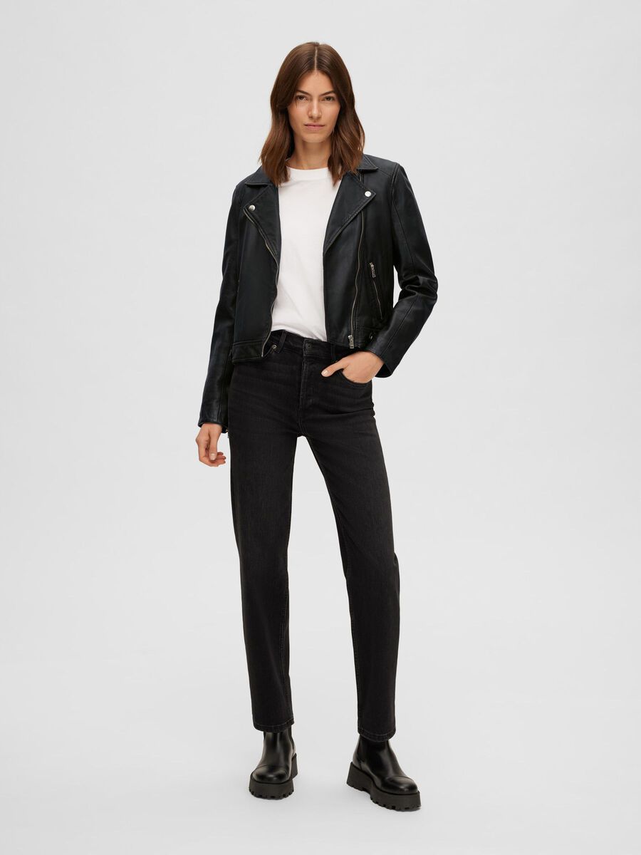 Selected CLASSIC VESTE EN CUIR, Black, highres - 16071712_Black_005.jpg