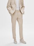Selected SLIM FIT JERSEY SUIT TROUSERS, Oatmeal, highres - 16092485_Oatmeal_003.jpg