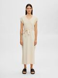 Selected CAP SLEEVE ROBE MI-LONGUE, Birch, highres - 16089879_Birch_003.jpg