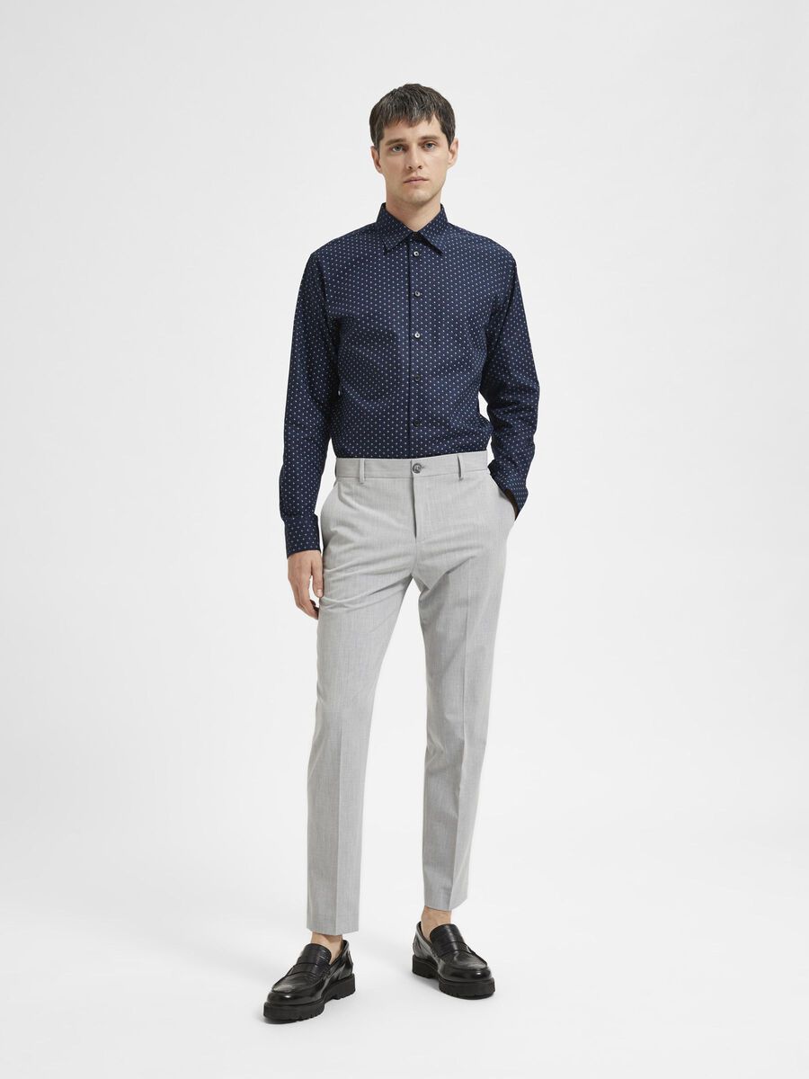 Selected 175 SLIM FIT PANTALONES, Light Grey Melange, highres - 16087825_LightGreyMelange_005.jpg