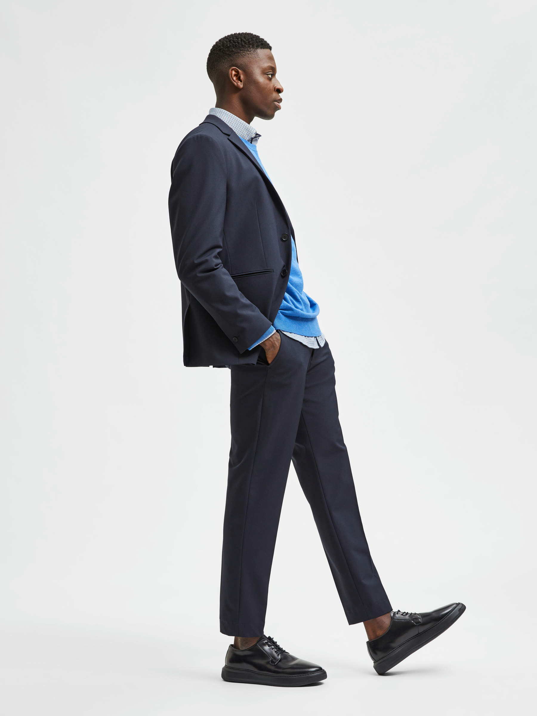 PRENDA DE VESTIR DE CORTE SLIM PANTALONES (Blue) | Selected®