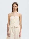 Selected COTTON BLEND JACQUARD STRAP TOP, Snow White, highres - 16097915_SnowWhite_003.jpg