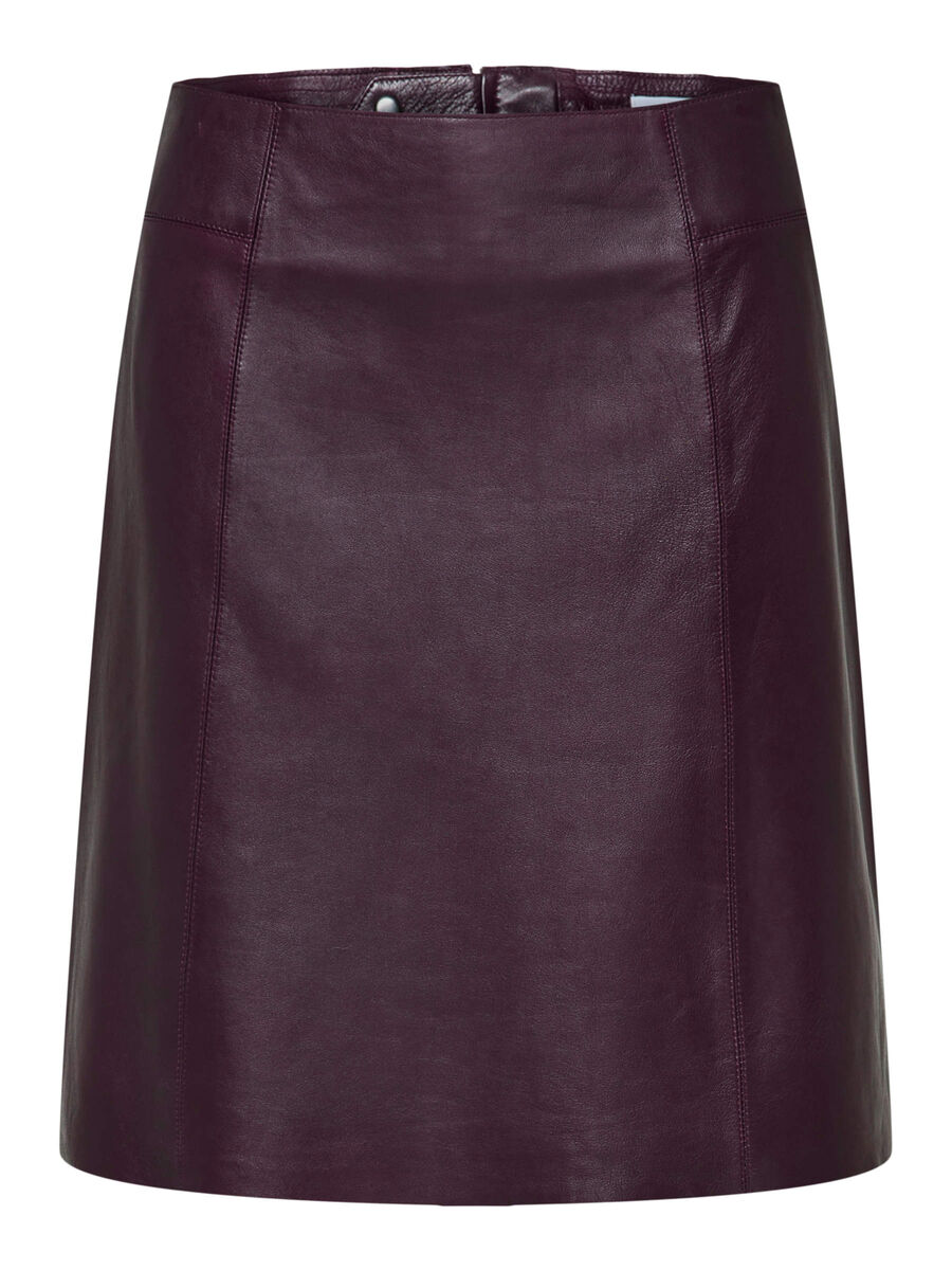 Selected MINI LEATHER SKIRT, Potent Purple, highres - 16084995_PotentPurple_001.jpg