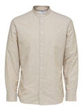 Selected LINEN-BLEND SLIM FIT SHIRT, Kelp, highres - 16079058_Kelp_001.jpg