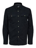 Selected STRUCTURED OVERSHIRT, Black, highres - 16085805_Black_001.jpg