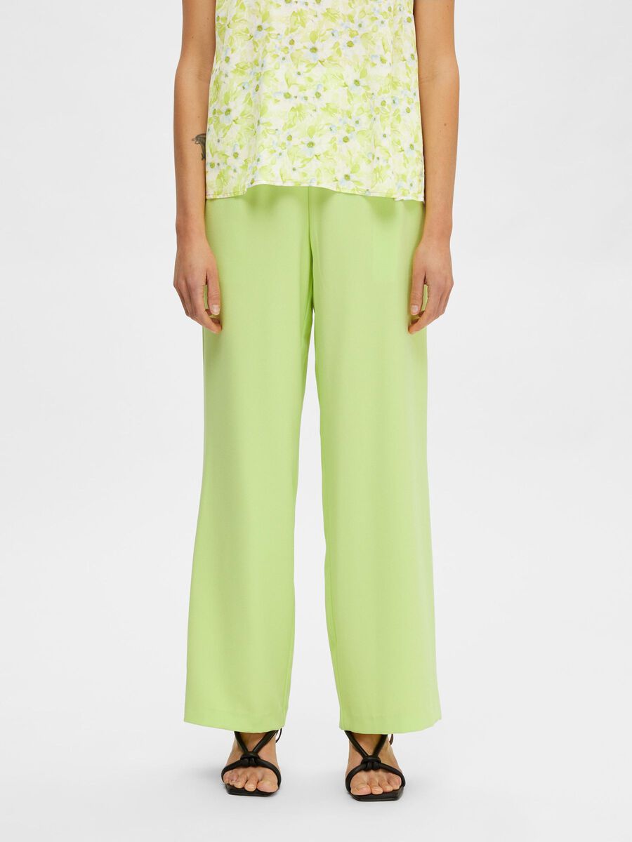 Selected CLASSIC WIDE-LEG TROUSERS, Sharp Green, highres - 16089910_SharpGreen_003.jpg