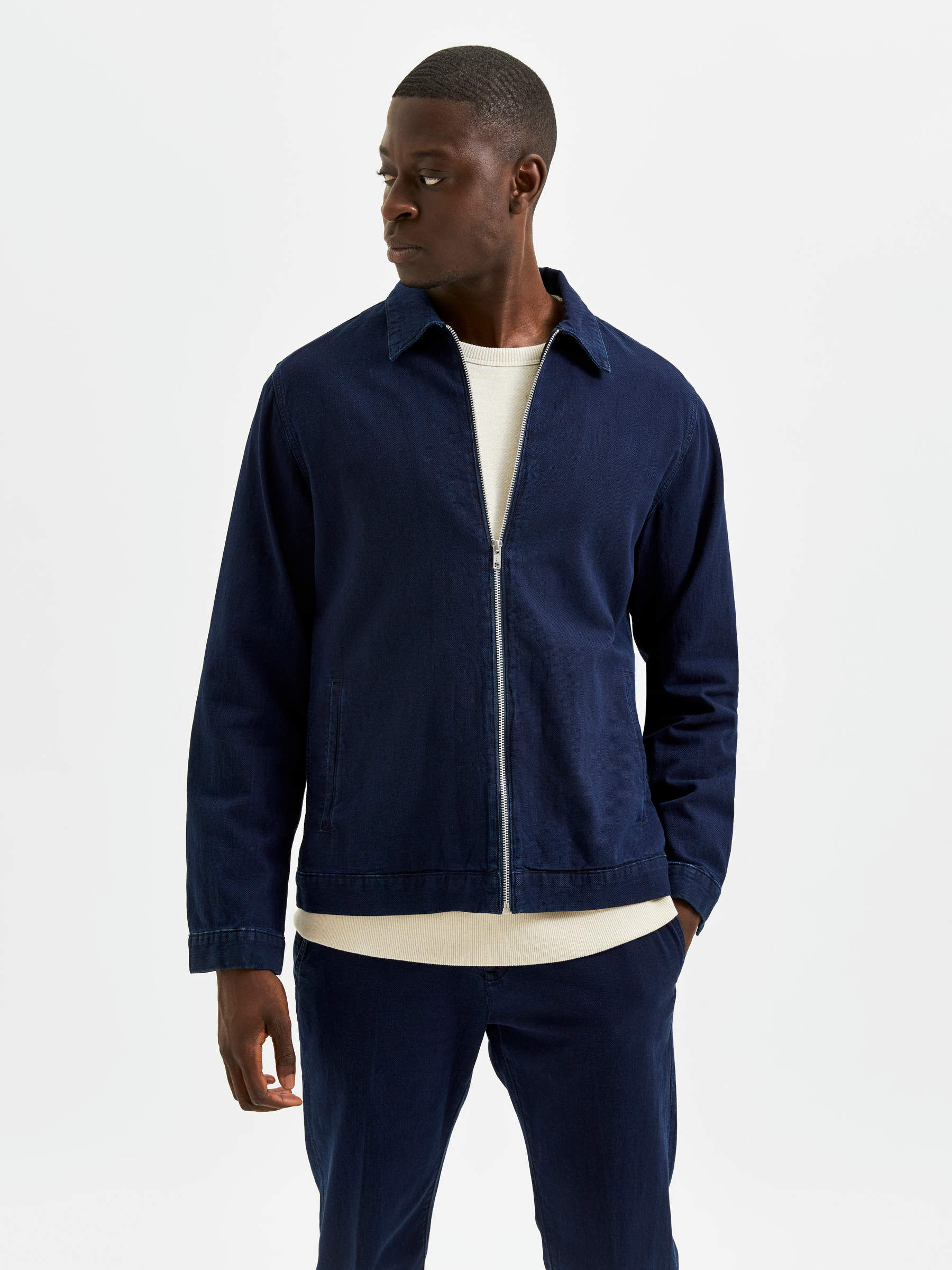 blue harrington jacket