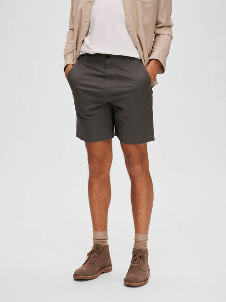 Selected COMFORT FIT SHORTS, Dark Shadow, highres - 16083844_DarkShadow_003.jpg