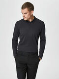 Selected CLASSIQUE - POLO, Dark Grey Melange, highres - 16058890_DarkGreyMelange_003.jpg