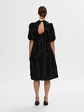 Selected PUFF SLEEVE MIDI DRESS, Black, highres - 16096016_Black_004.jpg