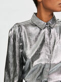 Selected PUFF SLEEVE - SHIRT, Silver, highres - 16077600_Silver_006.jpg