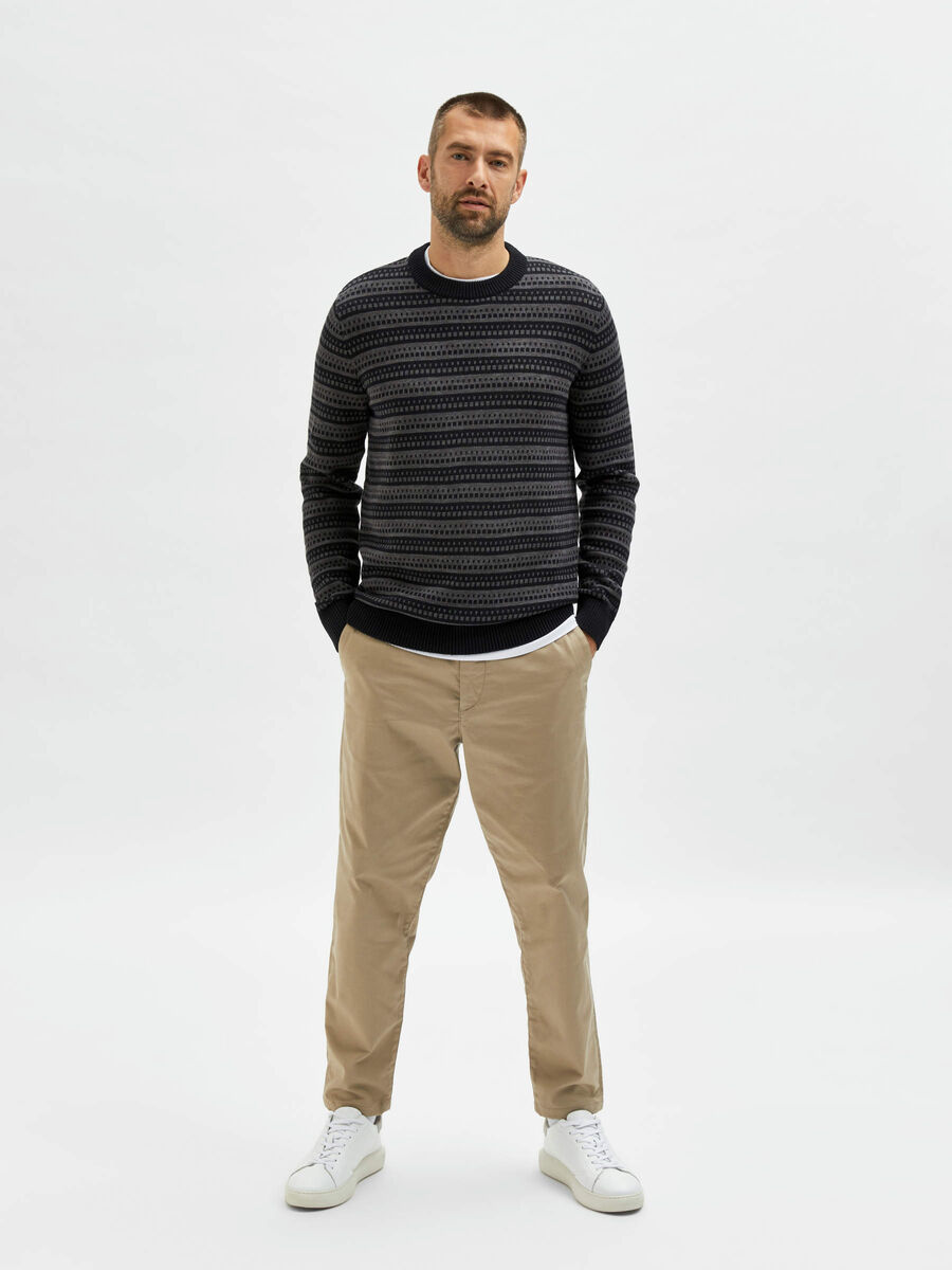 Selected STRIPED KNITTED JUMPER, Phantom, highres - 16082109_Phantom_903098_005.jpg