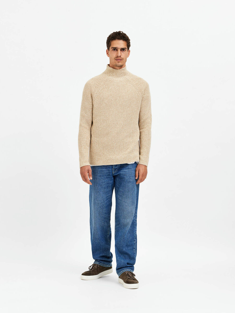 Selected CÔTELÉ PULLOVER, Cloud Cream, highres - 16086653_CloudCream_967604_005.jpg