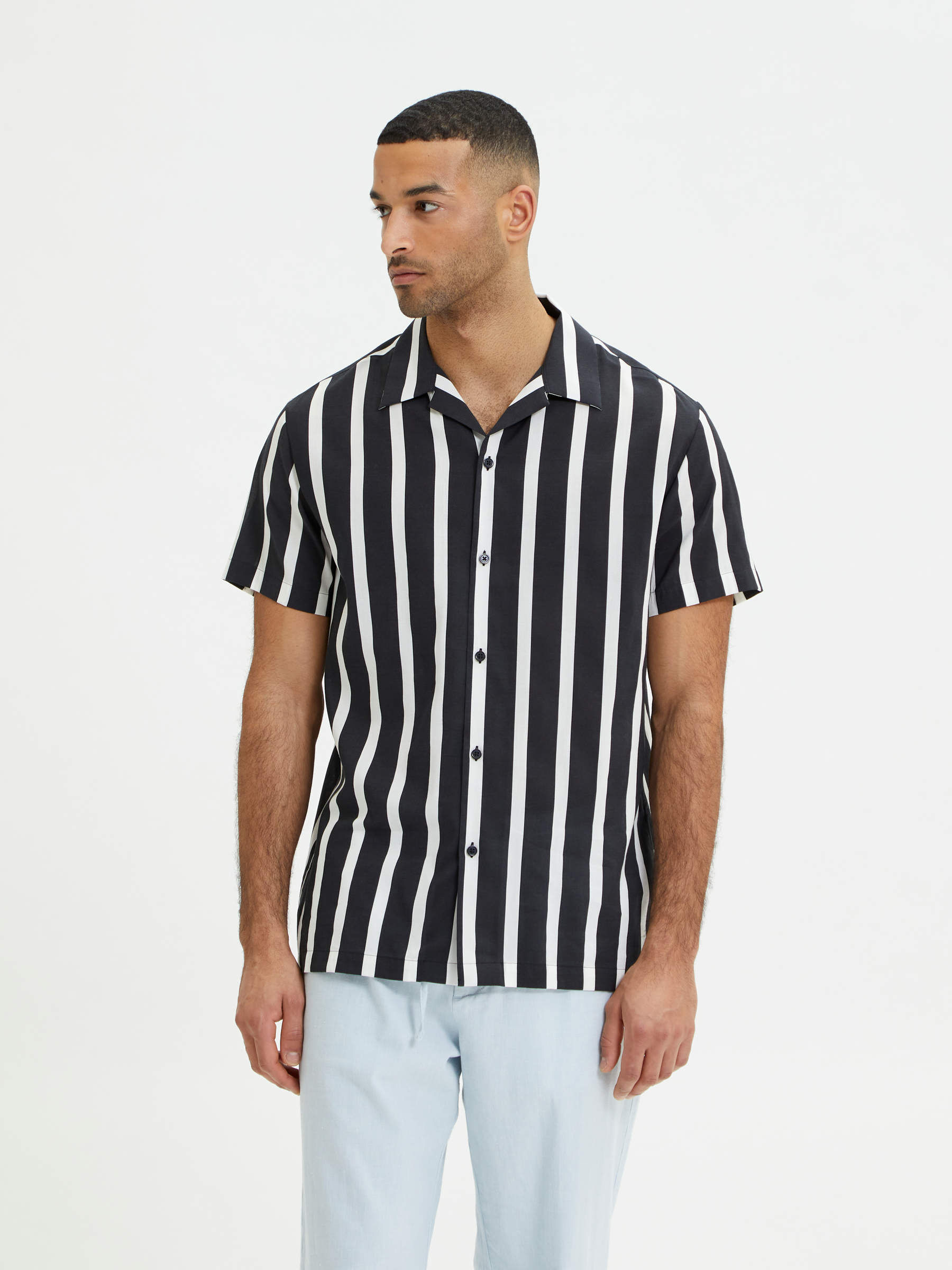 Cuban collar shirt | Selected
