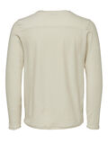 Selected ORGANIC COTTON - LONG-SLEEVED T-SHIRT, Oyster Gray, highres - 16066412_OysterGray_686383_002.jpg