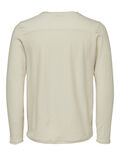 Selected COTON BIOLOGIQUE - T-SHIRT À MANCHES LONGUES, Oyster Gray, highres - 16066412_OysterGray_686383_002.jpg