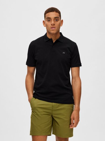 Selected CLASSIC POLO SHIRT, Black, highres - 16087839_Black_003.jpg