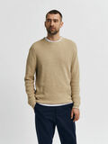 Selected WAFFLE KNIT PULL, Kelp, highres - 16079776_Kelp_853674_003.jpg