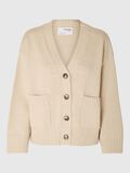 Selected OVERSIZED KNITTED CARDIGAN, Birch, highres - 16093091_Birch_001.jpg