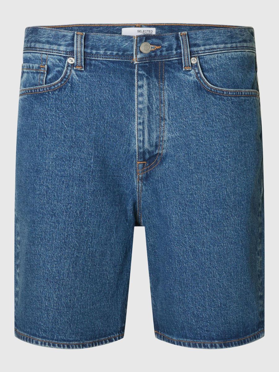 Selected MID WASH DENIM SHORTS, Medium Blue Denim, highres - 16098699_MediumBlueDenim_001.jpg