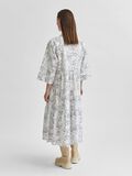 Selected A-SHAPED BELTED ORGANIC COTTON DRESS, Snow White, highres - 16076870_SnowWhite_812459_004.jpg