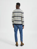 Selected TRADITIONAL KNITTED PULLOVER, Oatmeal, highres - 16086654_Oatmeal_967621_004.jpg