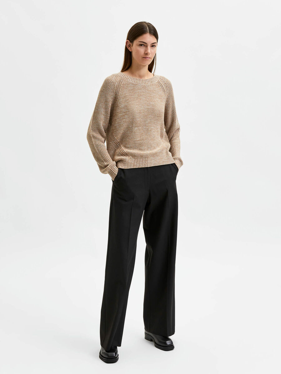 Selected RELAXED FIT KNITTED JUMPER, Tannin, highres - 16077846_Tannin_900651_005.jpg