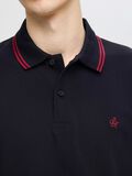 Selected SHORT SLEEVED POLO SHIRT, Black, highres - 16087840_Black_006.jpg