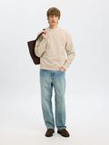 Selected 100% COTTON SWEATSHIRT, Oatmeal, highres - 16099829_Oatmeal_008.jpg