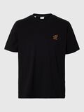 Selected EMBROIDERED T-SHIRT, Black, highres - 16096779_Black_001.jpg