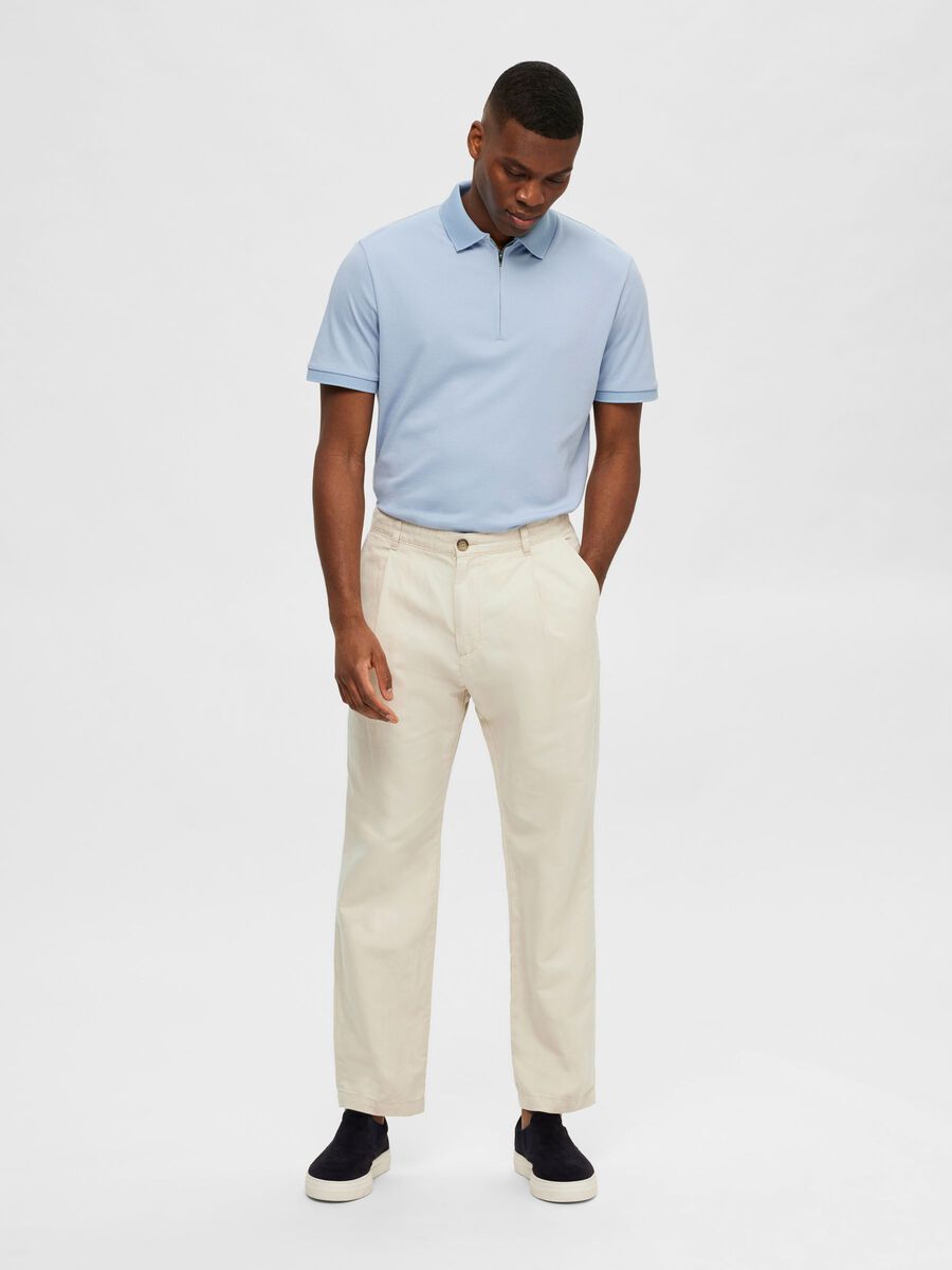 Selected RELAXED FIT TROUSERS, Oatmeal, highres - 16089419_Oatmeal_005.jpg