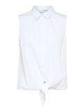 Selected KNOTTED SLEEVELESS TOP, Bright White, highres - 16090018_BrightWhite_001.jpg