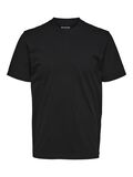 Selected MANCHES COURTES T-SHIRT, Black, highres - 16077385_Black_001.jpg