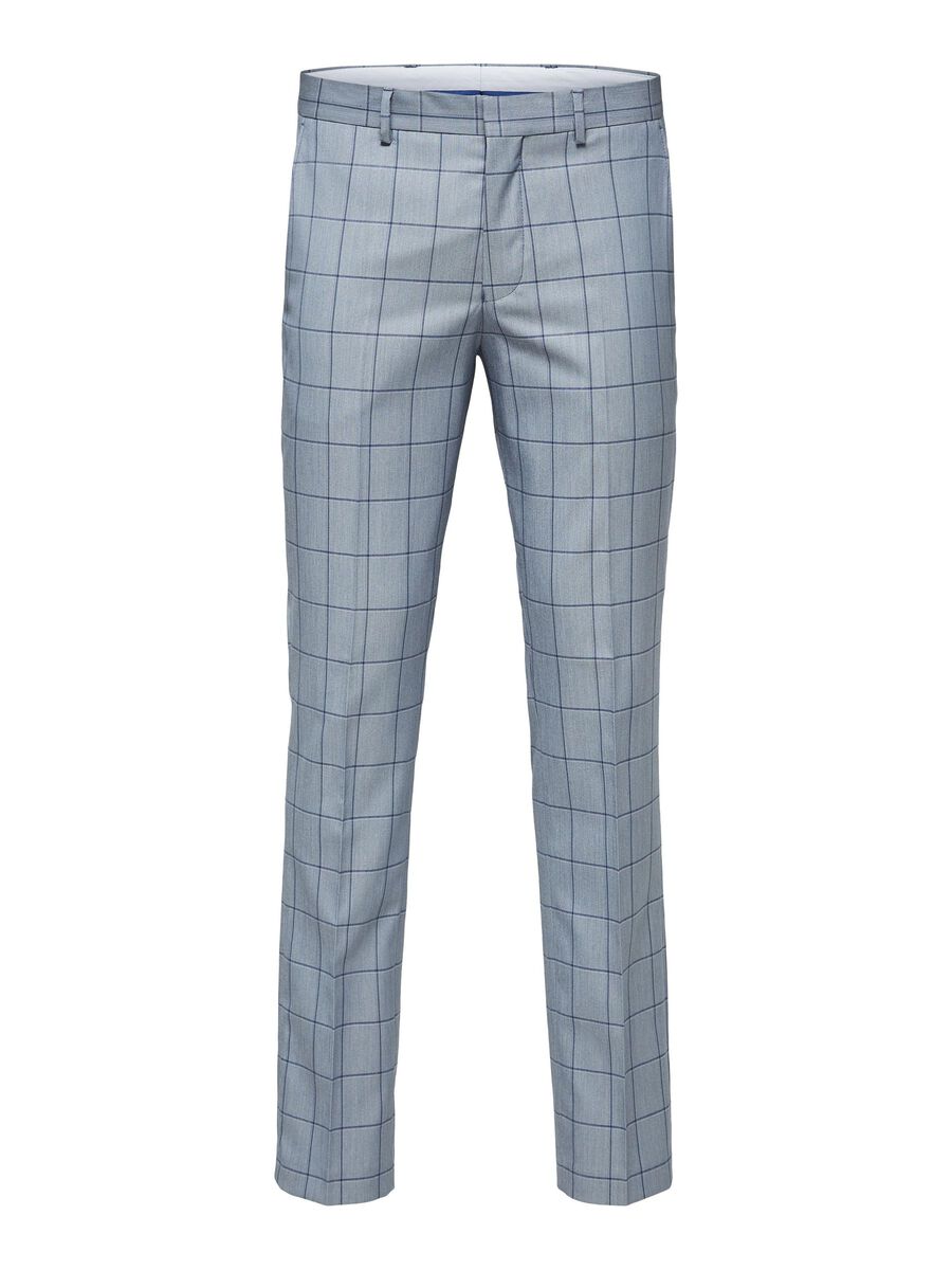 Slim fit recycled polyester suit trousers, Selected