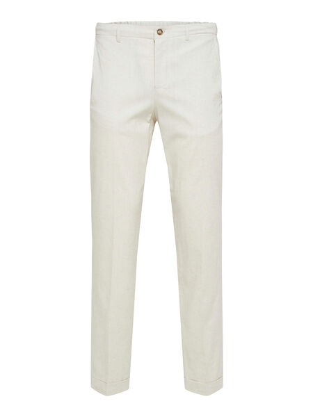 Selected LOOSE FIT TAPERED TROUSERS, Bone White, highres - 16082851_BoneWhite_001.jpg