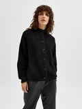 Selected HØY HALS STRIKKET CARDIGAN, Black, highres - 16081489_Black_003.jpg