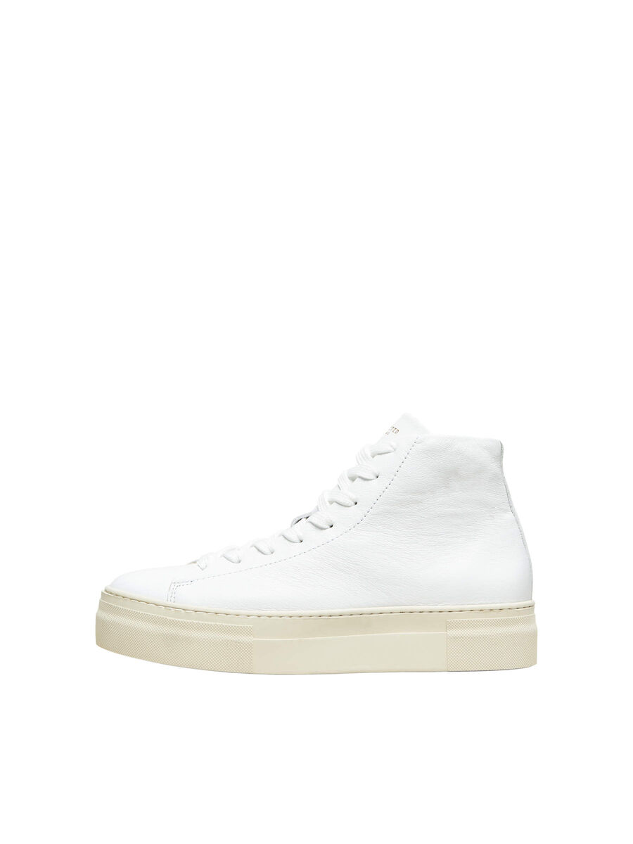 Selected LÆDER - SNEAKERS, White, highres - 16075945_White_001.jpg