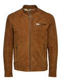 Selected SUEDE LEATHER JACKET, Rubber, highres - 16079414_Rubber_001.jpg