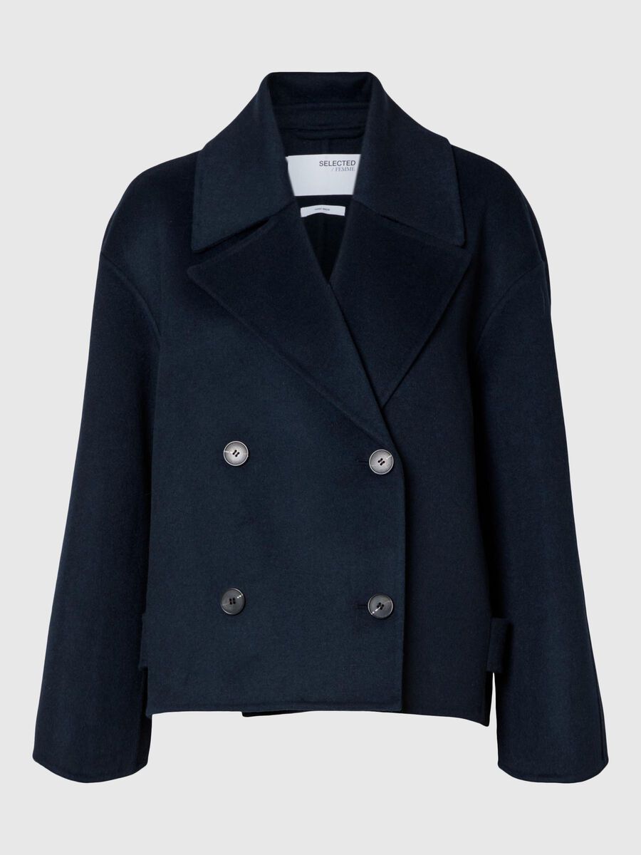 Selected DOUBLE BREASTED WOOL BLEND COAT, Dark Sapphire, highres - 16093461_DarkSapphire_001.jpg