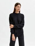 Selected MANCHES LONGUES SWEAT-SHIRT, Black, highres - 16082346_Black_003.jpg