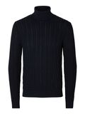 Selected CABLE-KNIT ROLL NECK PULLOVER, Sky Captain, highres - 16090707_SkyCaptain_001.jpg