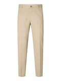 Selected LINEN BLEND TROUSERS, Sand, highres - 16087871_Sand_001.jpg
