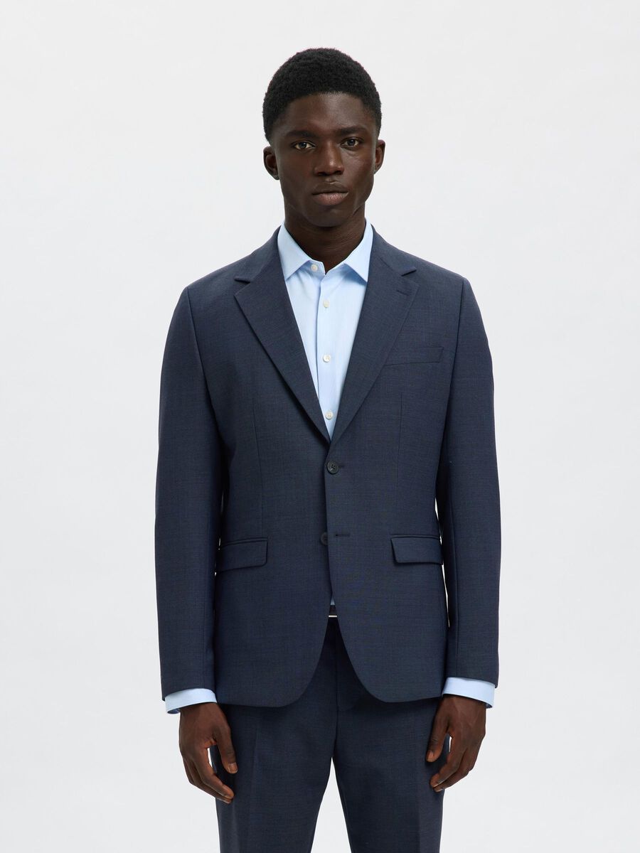 Selected MEZCLA DE LANA BLAZER, Sky Captain, highres - 16098276_SkyCaptain_1208010_003.jpg