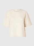 Selected SHORT-SLEEVED KNITTED TOP, Birch, highres - 16093048_Birch_1090347_001.jpg